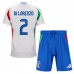 Maillot de foot Italie Giovanni Di Lorenzo #2 Extérieur vêtements enfant Europe 2024 Manches Courtes (+ pantalon court)